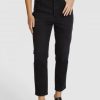 Hosen & Jeans Marc Aurel | Cropped Mom Jeans Aus Comfort Black Denim