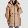 Outdoor & Mantel Marc Aurel | Lange Pufferjacke Mit Kontrast-Details