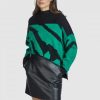 Strick Marc Aurel | Jacquardpullover Mit Turtleneck