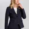 Blazer & Jacken Marc Aurel | Zweiknopf-Blazer Mit Leomuster Innen