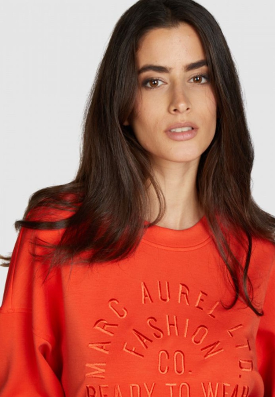 Shirts Marc Aurel | Sweatshirt Mit Logo-Stickerei