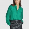 Blusen Marc Aurel | Hemdbluse Mit Partiellem Plissee