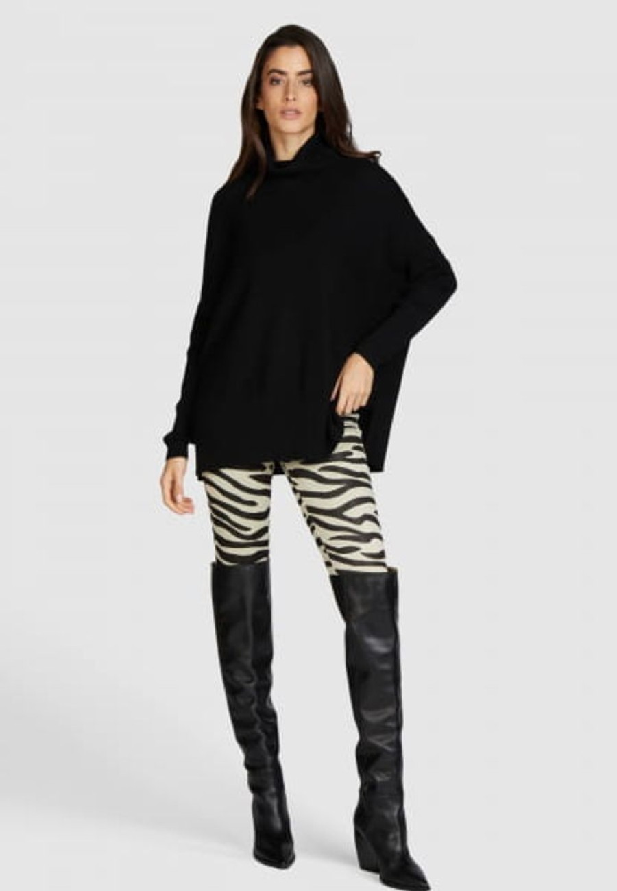 Hosen & Jeans Marc Aurel | Leggings Aus Animal-Jacquard