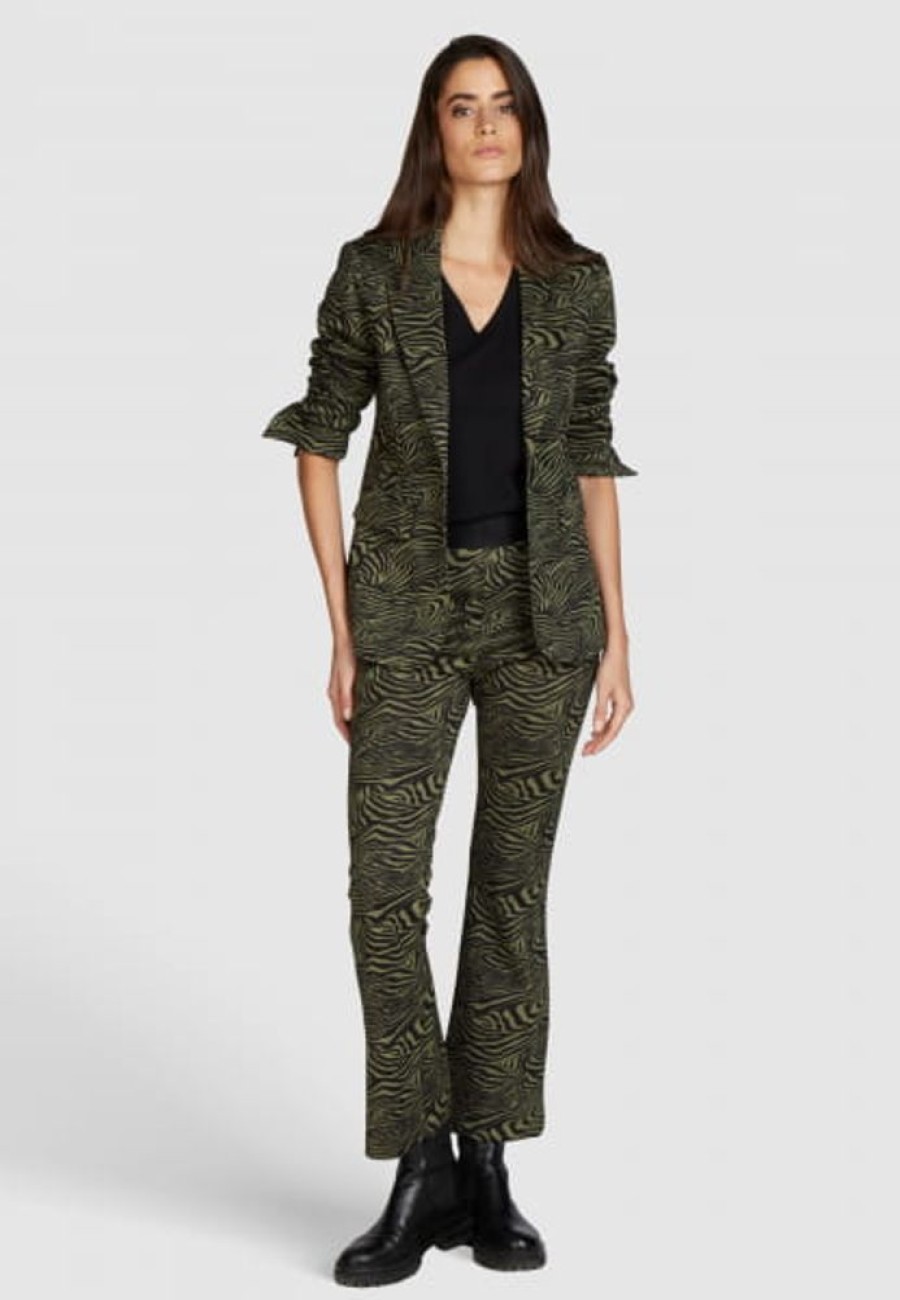 Blazer & Jacken Marc Aurel | Blazer Mit Mini-Animal-Print