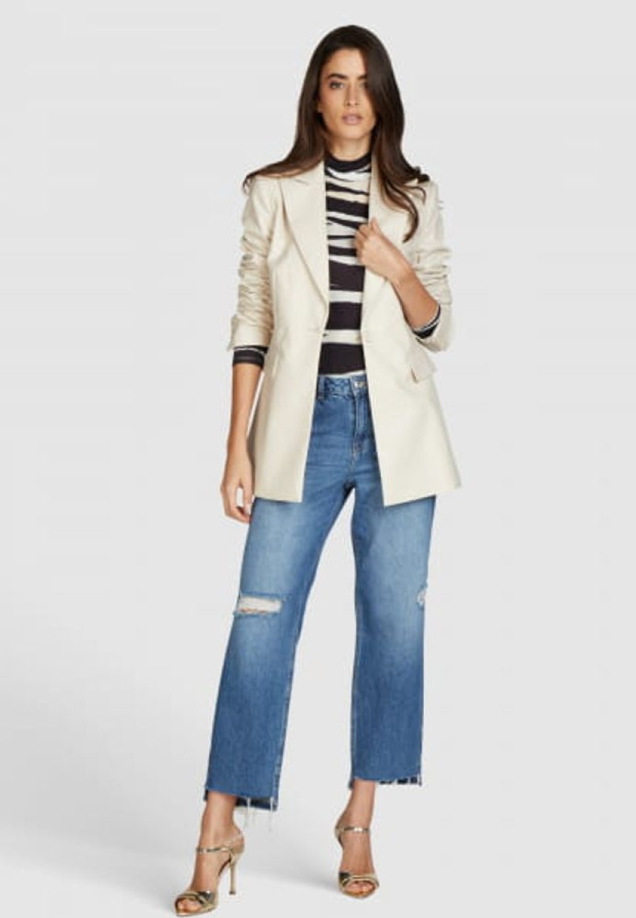 Hosen & Jeans Marc Aurel | Cropped Straight Jeans Mit Destroys