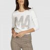 Shirts Marc Aurel | Langarmshirt Mit Strass-Monogramm