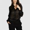 Blusen Marc Aurel | Bluse Mit Transparentem Zickzack-Muster