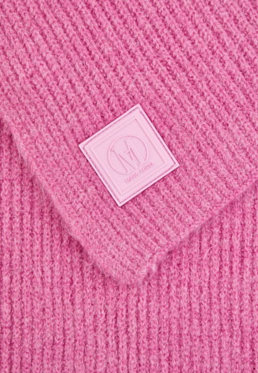 Accessoires Marc Aurel | Strickschal Mit Tonalem Badge