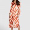 Kleider & Rocke Marc Aurel | Kleid Mit Diagonal-Blockstreifen